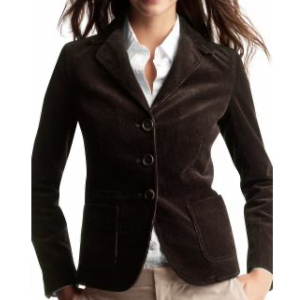 Vintage ‘90’s Black Corduroy 3-Button Blazer